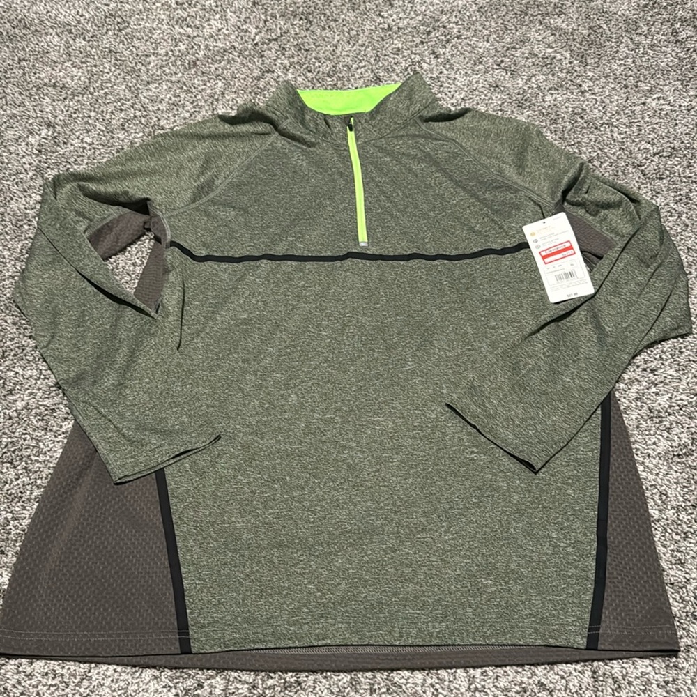 {Champion} 1/4 zip long sleeve shirt
